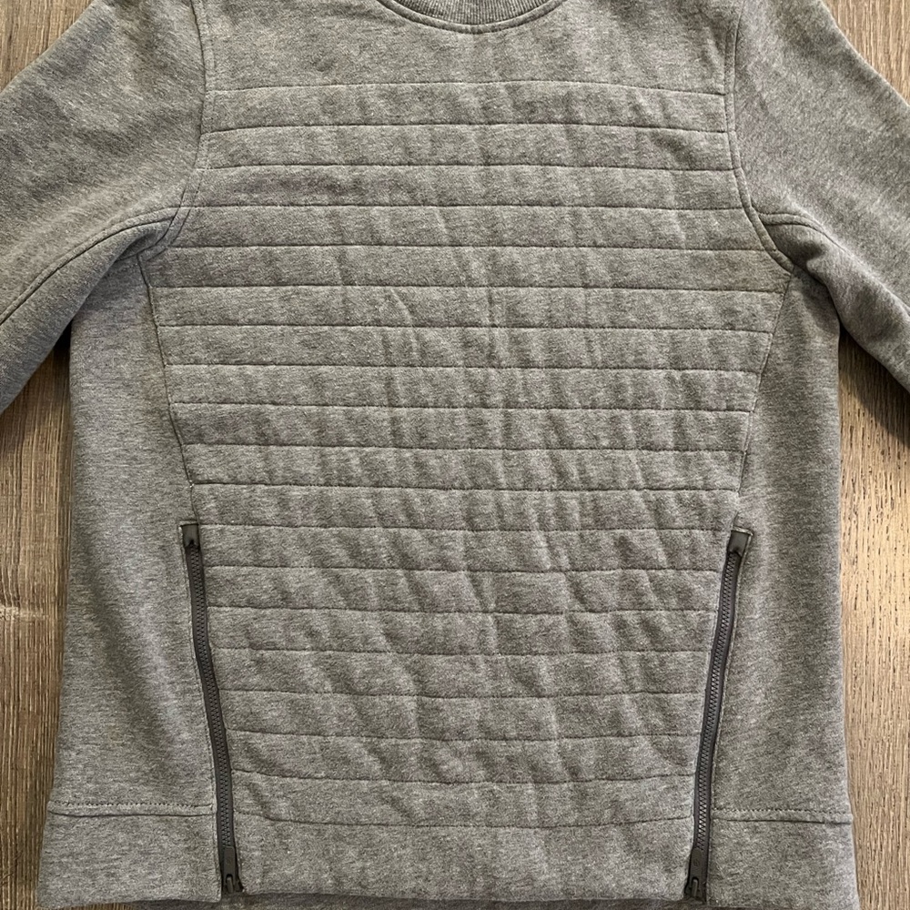 Lululemon Fleece Be True Crew Heathered Medium Grey - Picture 8 of 9